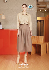 Grey Double Layered Tulle Skirt