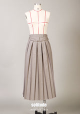 Grey Pleated Layer Skirt