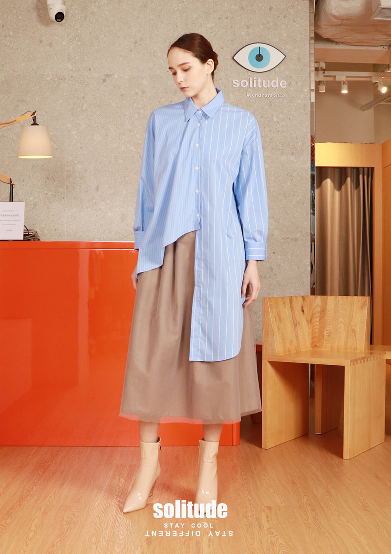 Blue Stripe Two Ways Shirt