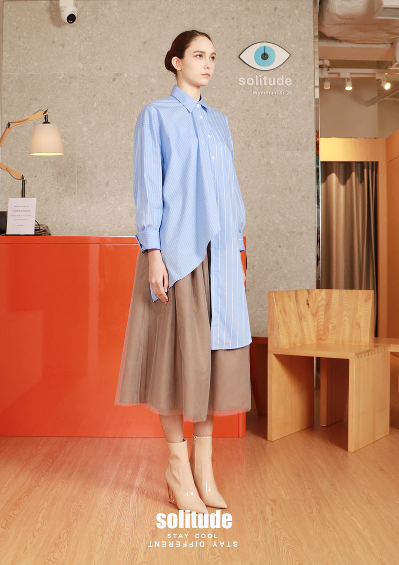 Blue Stripe Two Ways Shirt