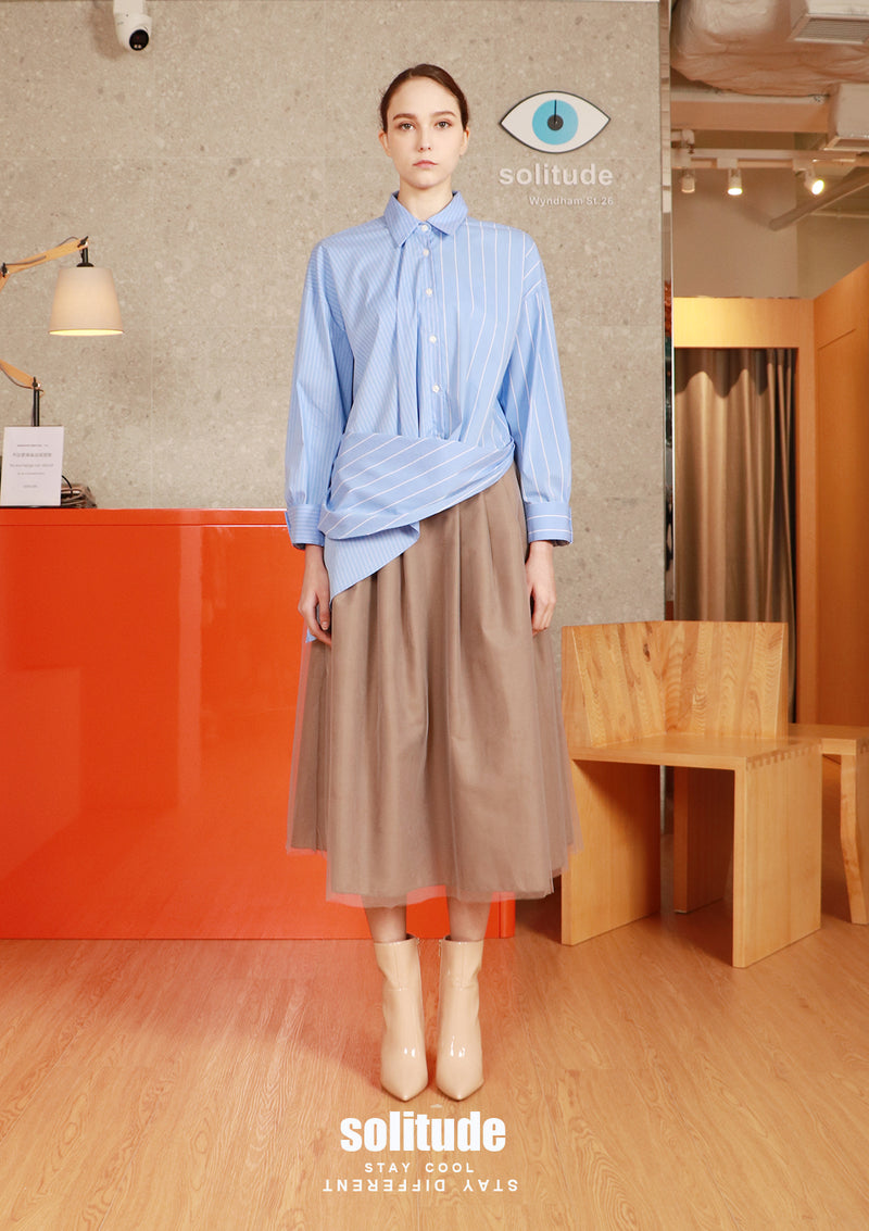 Blue Stripe Two Ways Shirt