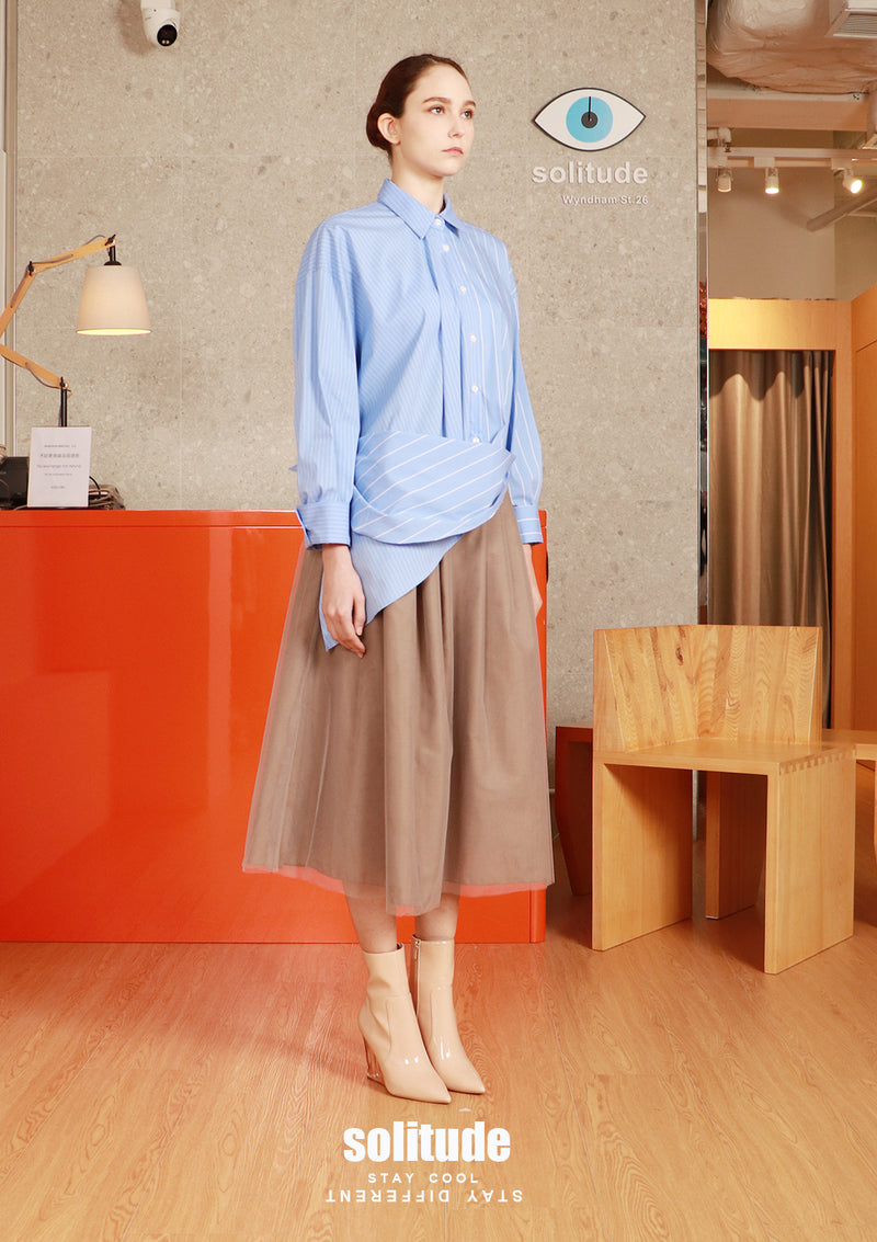Blue Stripe Two Ways Shirt