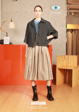 Navy Dolman Sleeved Jacket
