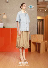Washed Denim Sleeveless Jacket