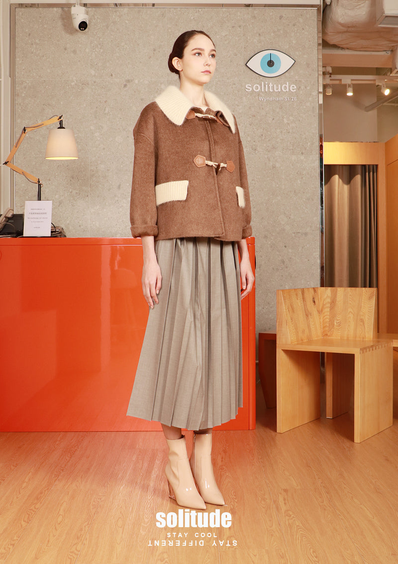 Brown Hand-made 100% Wool Jacket