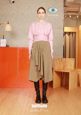 Pink Cardigan with Tube Top Set