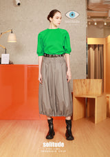 Green Pleated Top