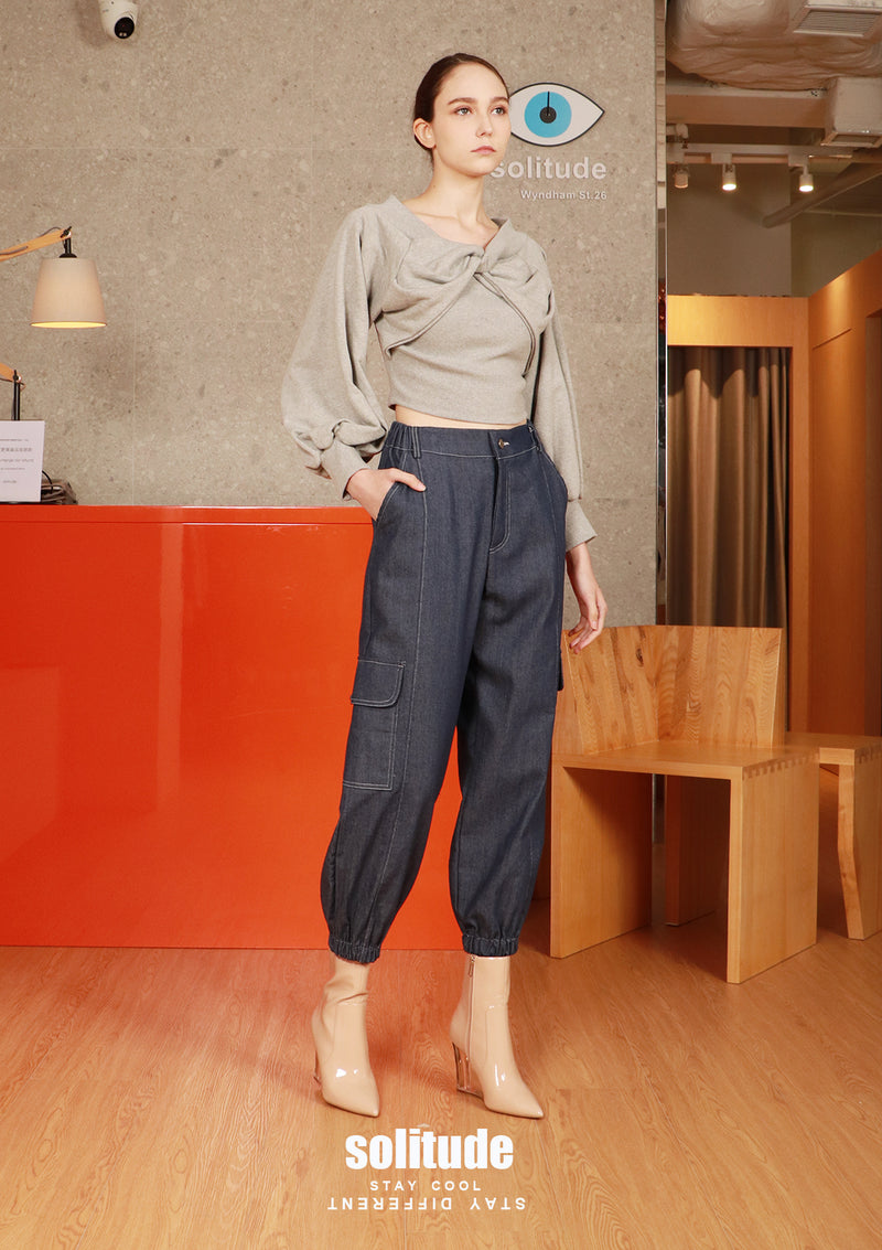 Grey Ribbon Sweatshirt