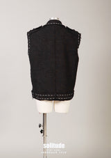 Handmade Stitching Tweed Vest