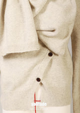 Asymmetric Neckline Sweater