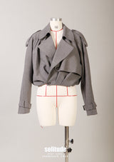 Charcoal Cropped Jacket