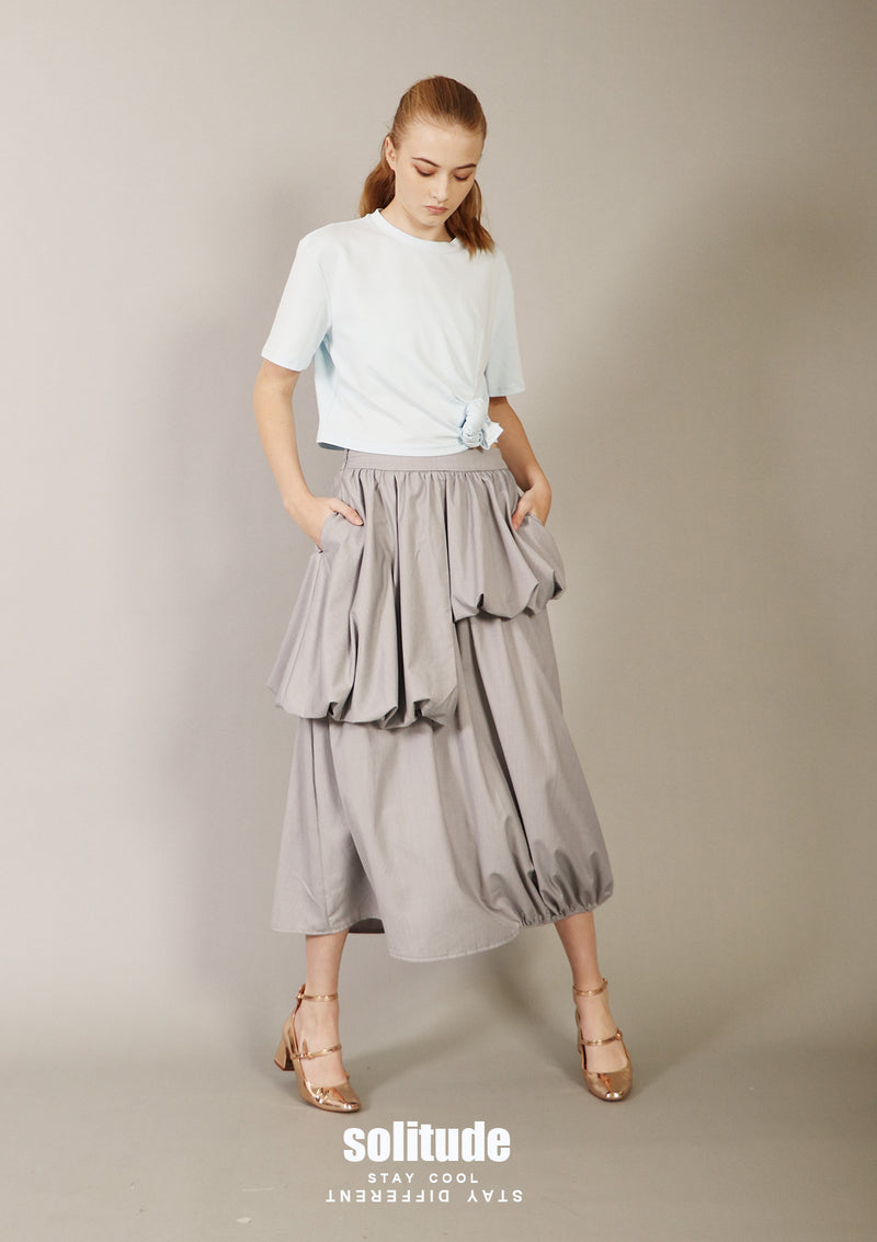 Grey Ruff Skirt