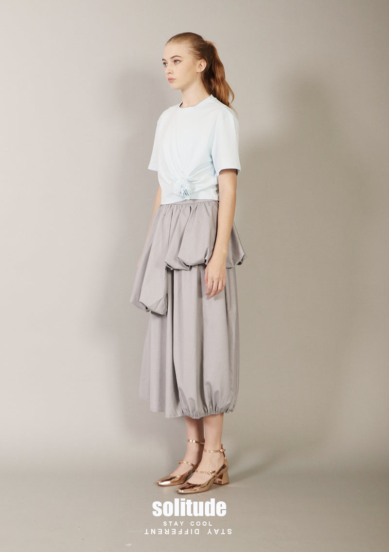 Grey Ruff Skirt