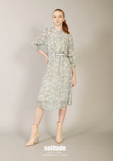 Squirrel Printed Chiffon Dress