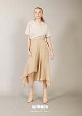 Beige Triple Layered Skirt