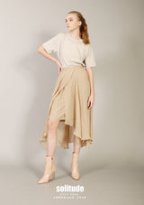 Beige Triple Layered Skirt