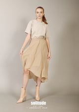 Beige Triple Layered Skirt