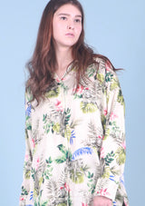 Floral Satin Shirt
