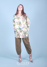Floral Satin Shirt