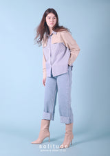 Mixed Fabrics Shirt