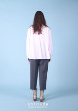 Knit Mixed Woven Shirt