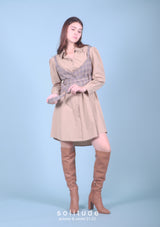 All in One Dress with Vest Set