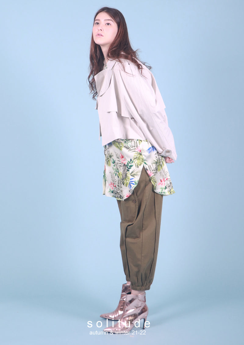 Woven Crop Jacket