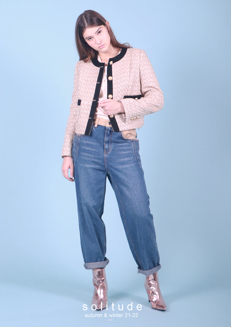 Beige Tweed Jacket