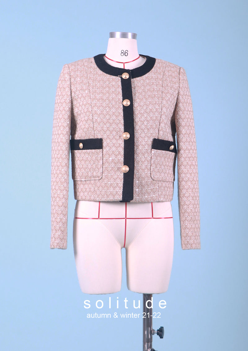 Beige Tweed Jacket