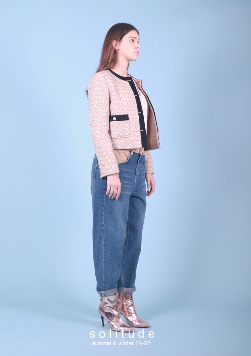 Beige Tweed Jacket