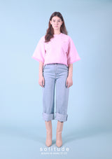 Pink Tweed Top