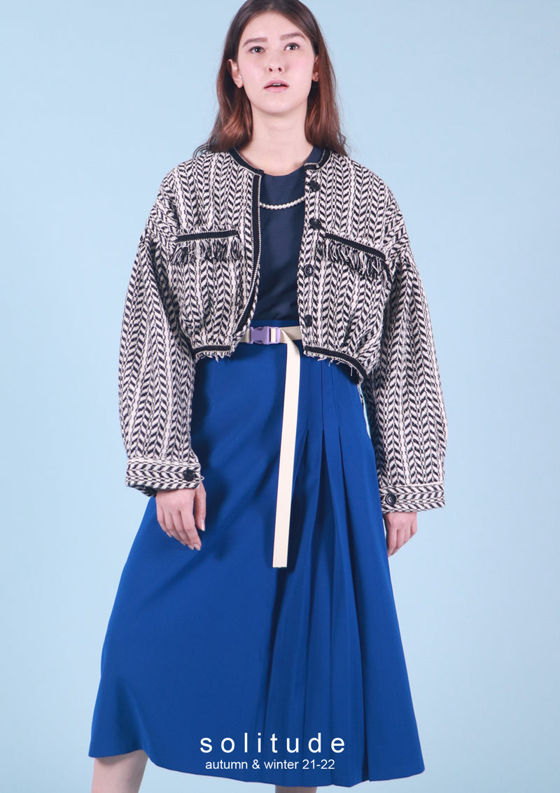 Herringbone Crop Jacket