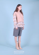 Knit Mixed Woven Top