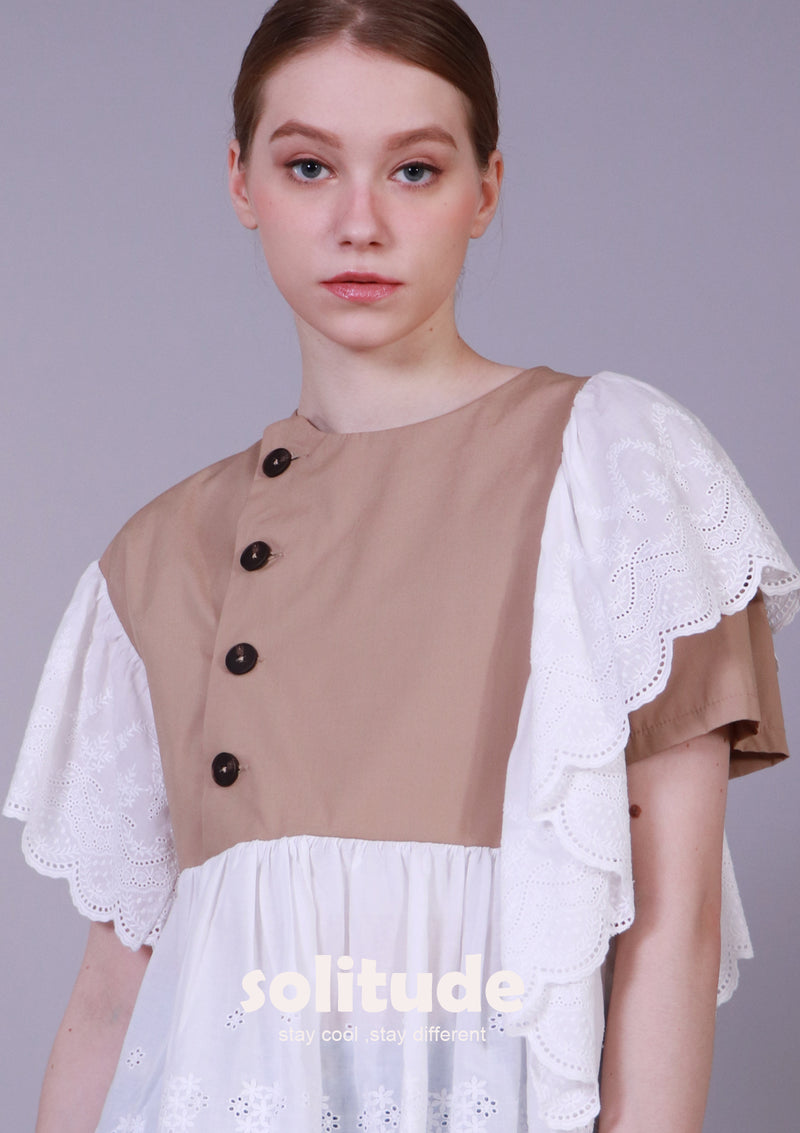 LACE MIXED TOP