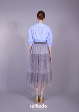 ROUND COLLAR STRIPED SHIRT