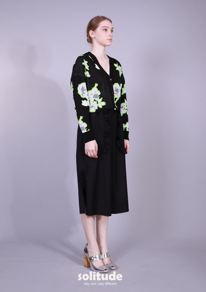 FLORAL PRINT CARDIGAN