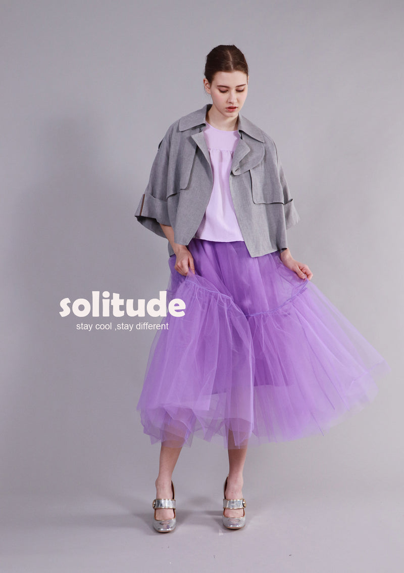 Purple Tulle Skirt