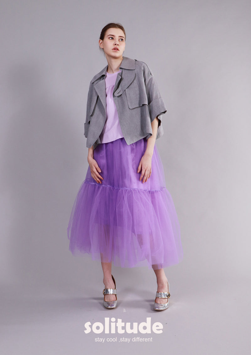 Purple Tulle Skirt