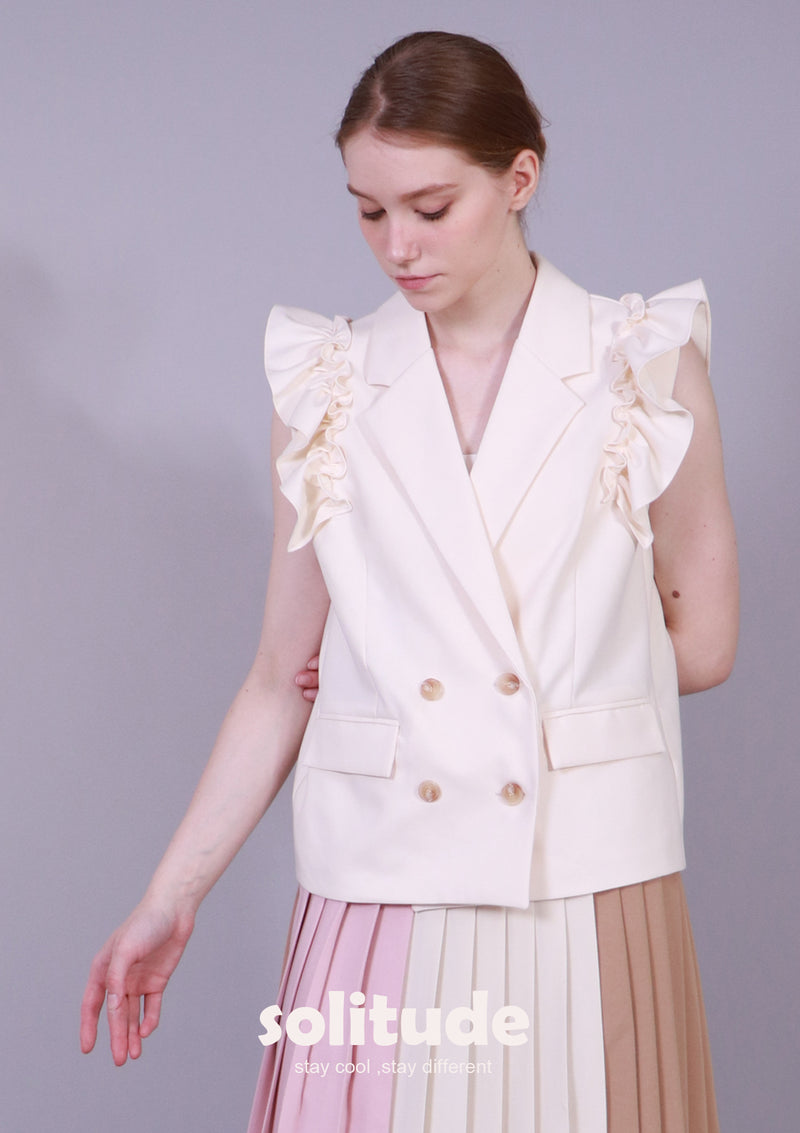 SLEEVELESS BLAZER