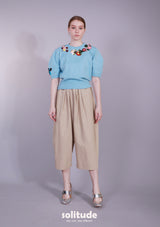 EMBROIDERED KNIT TOP