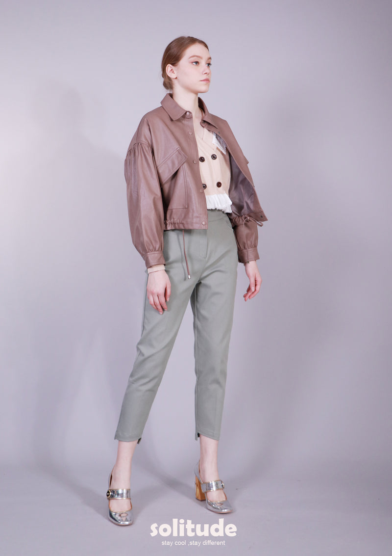 FAUX LEATHER JACKET
