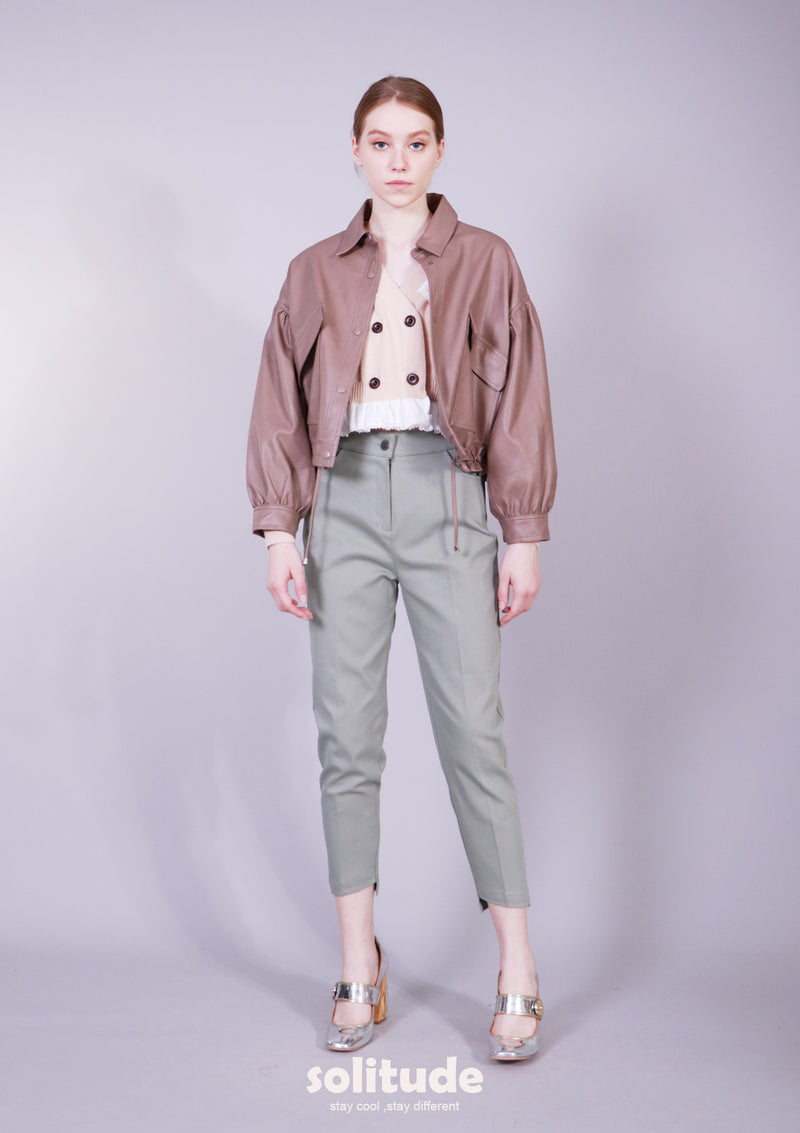 FAUX LEATHER JACKET