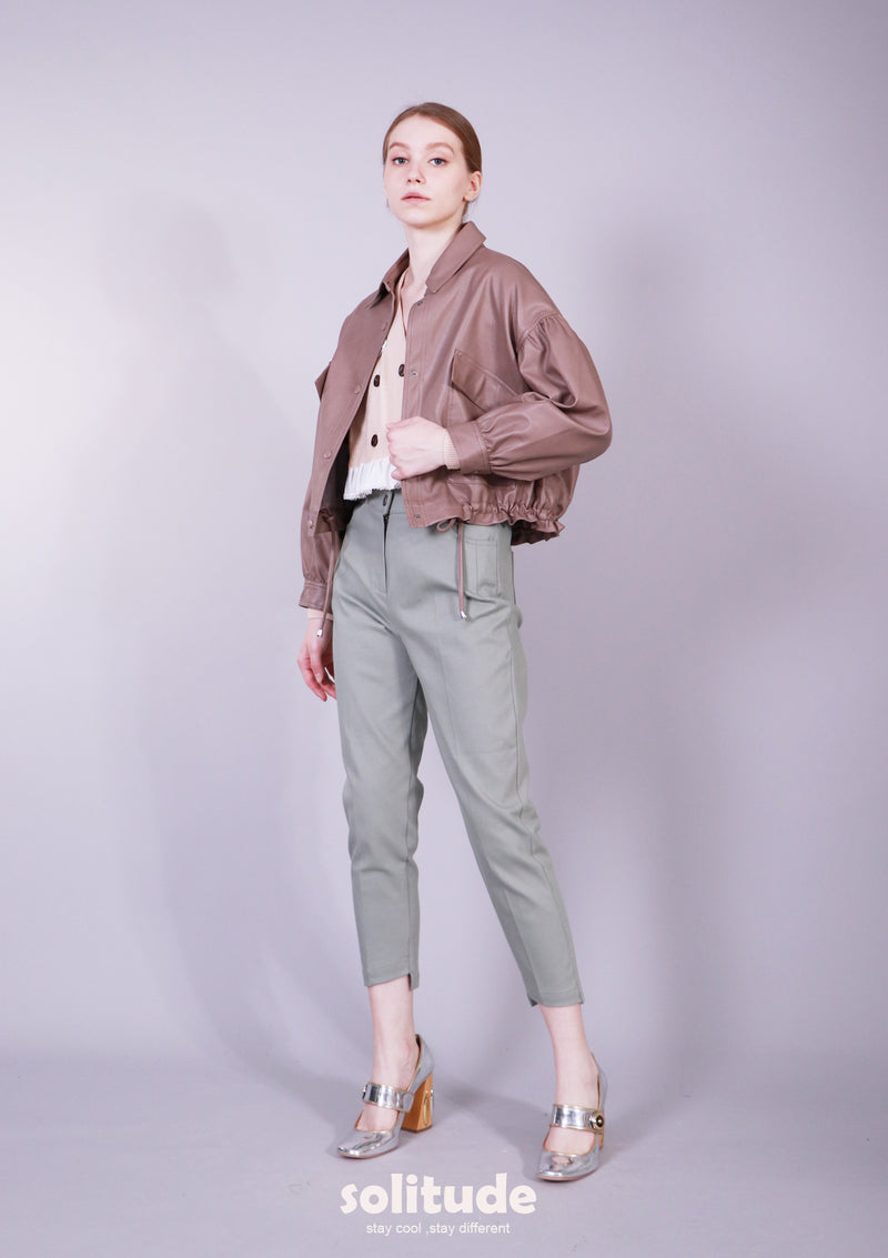FAUX LEATHER JACKET