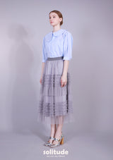 GREY TULLE SKIRT