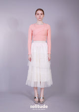 WHITE TULLE SKIRT