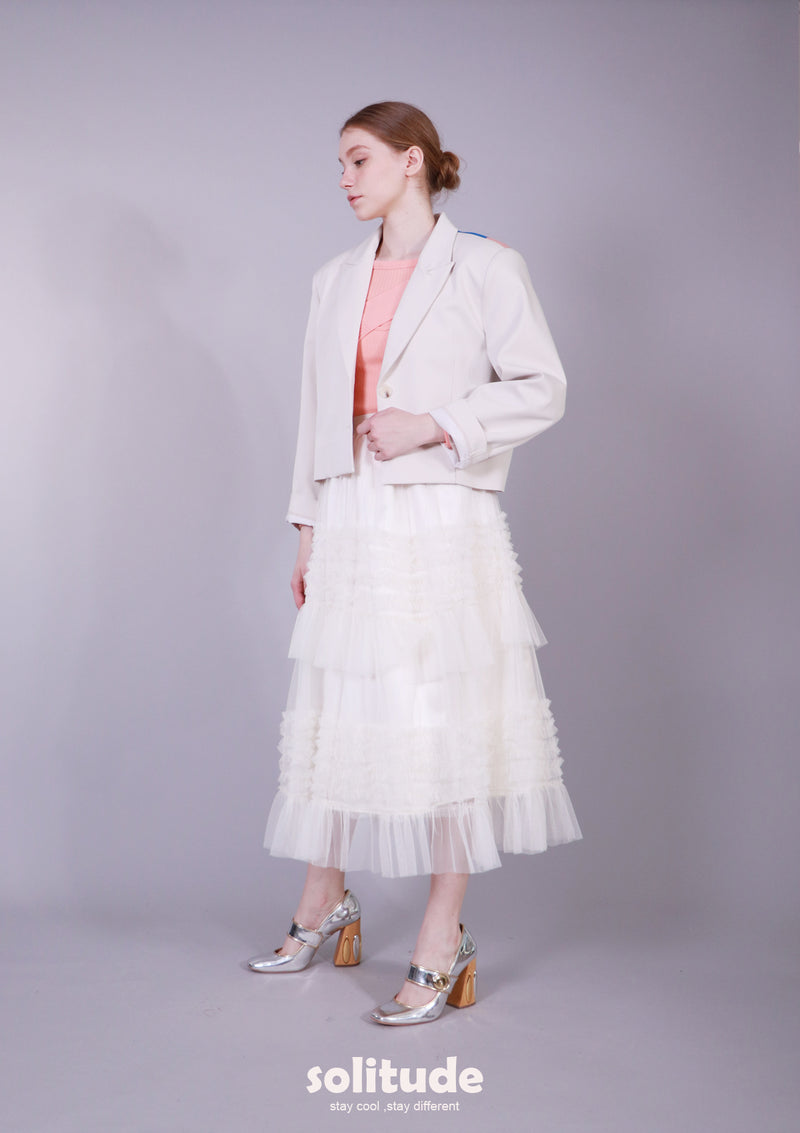 KNITTED BACK BLAZER