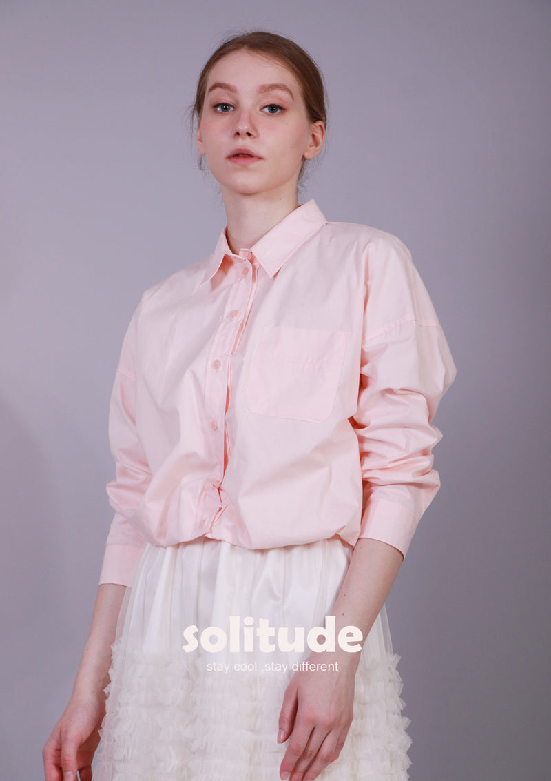 BUBBLE HEM SHIRT