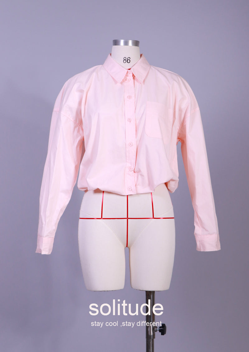 BUBBLE HEM SHIRT