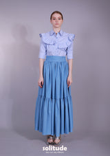 RUFFLES STRIPED SHIRT