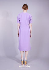 PURPLE KNITTED DRESS